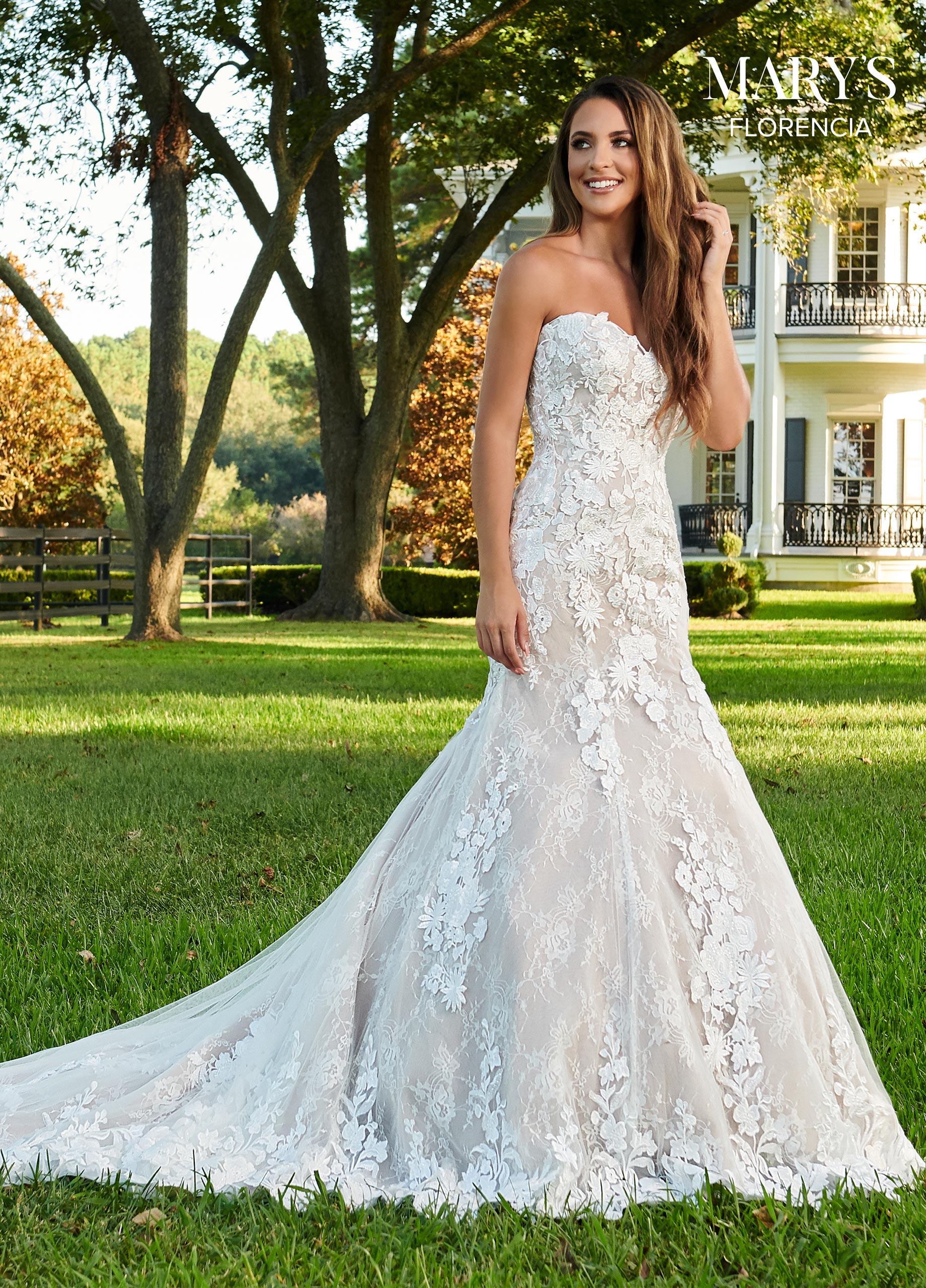 Ivory Tulle Lace A-line Long Sleeves Wedding Dress, SW452 | Simidress